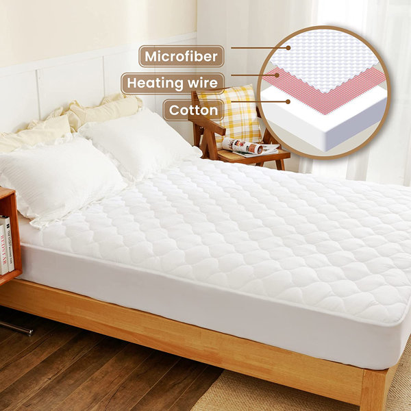 Alwyn Home Lindy Electric Heated Mattress Pad & Reviews Wayfair